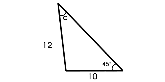 Example 2 of the sines law
