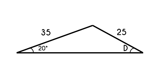 Example 3 of the sines law