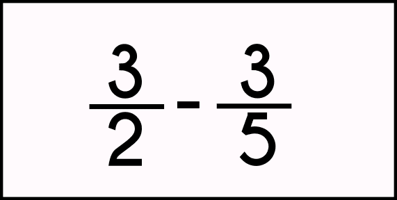 paso 1 de resta de fracciones con diferente denominador