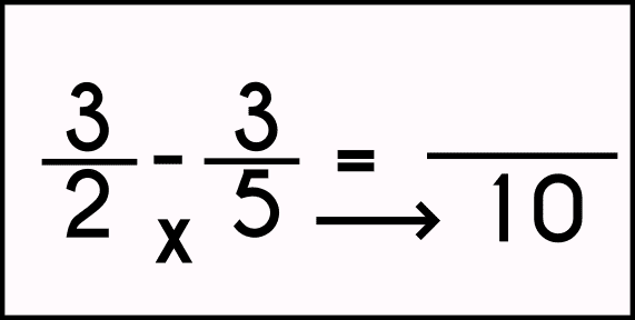 paso 2 de resta de fracciones con diferente denominador