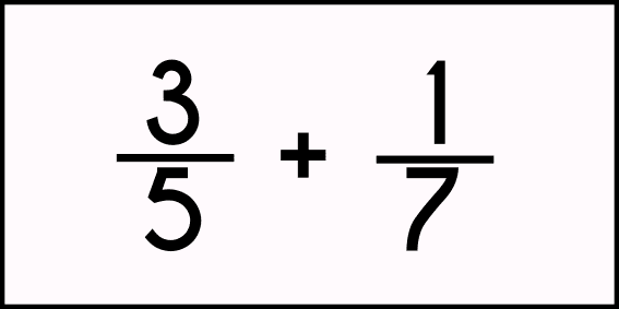 paso 1 para sumar fracciones con diferente denominador