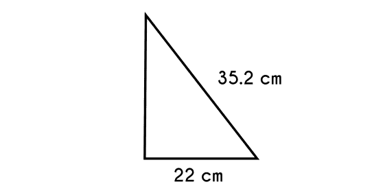 Ejemplo 2 del teorema de pitágoras